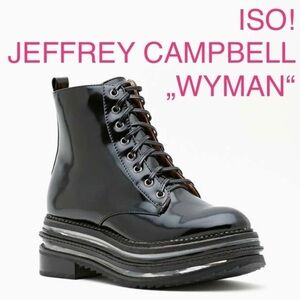ISO IN SEARCH OF: Jeffrey Campbell „Wyman“ Patent Platform Boots